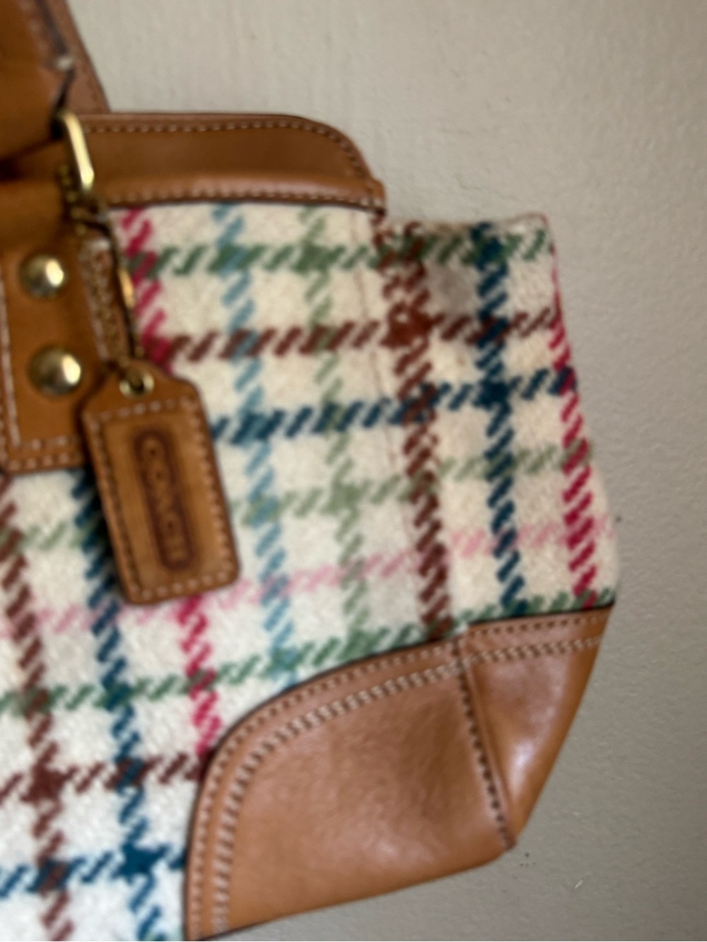 Coach Hampton tattersall bag - Picture 5 of 12